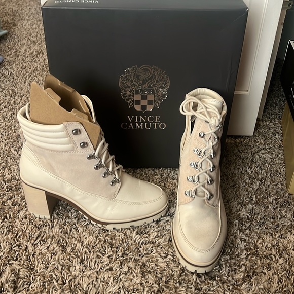 Vince Camuto Shoes - Vince Camuto Women’s Creamy White Boots, size 8.5